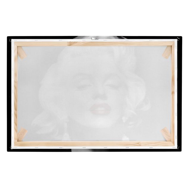 Impressions sur toile Marilyn aux lèvres rouges
