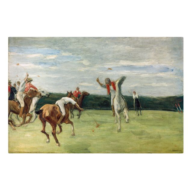 Reproduction sur toile Max Liebermann - Joueur de polo au Jenisch-Park