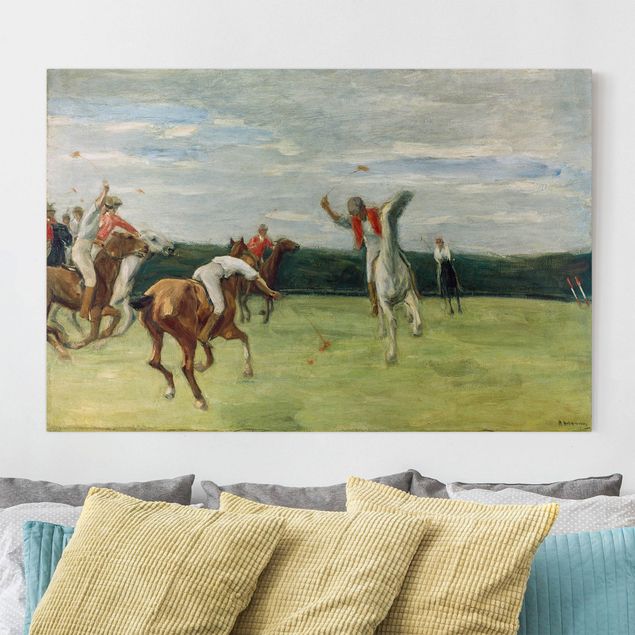 Toile impressionniste Max Liebermann - Joueur de polo au Jenisch-Park