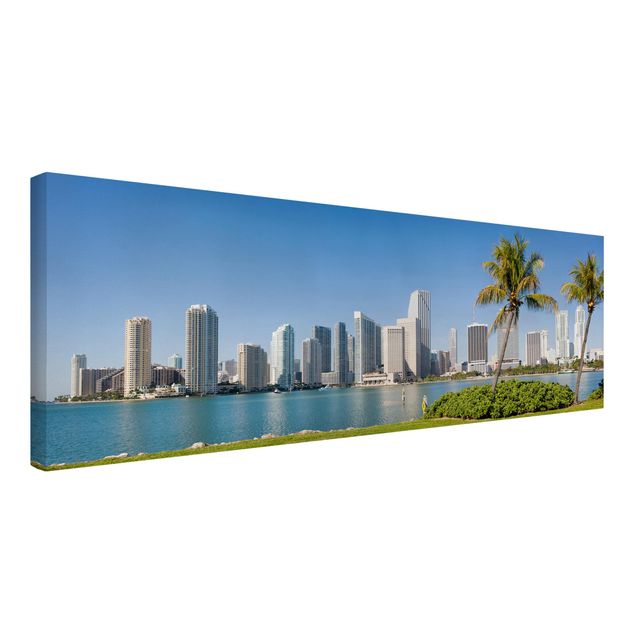 Tableau toile ville Miami Beach Skyline