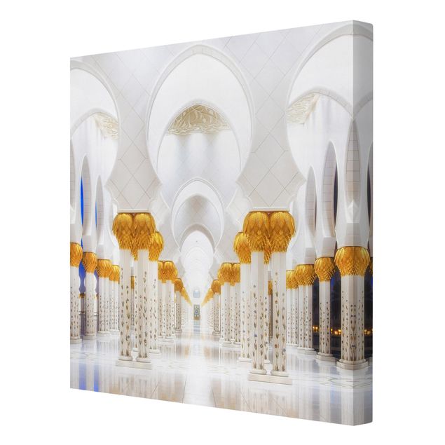 Impressions sur toile Mosquée en or
