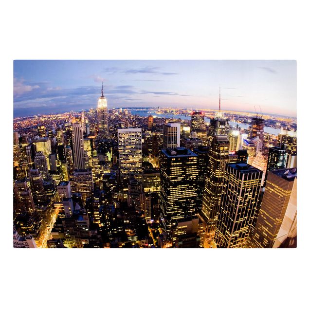 Tableaux modernes New York Skyline At Night