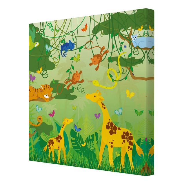 Tableau toile animaux No.IS87 Jungle Game