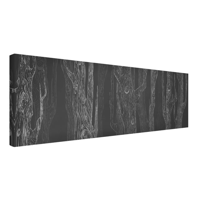 Tableaux moderne No.MW20 Living Forest Gris Anthracite