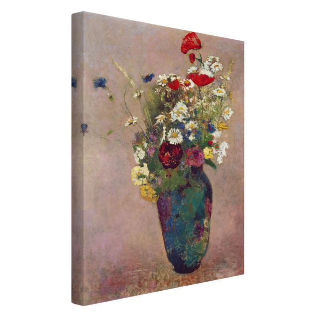 Toile coquelicots Odilon Redon - Vase à fleurs avec des coquelicots