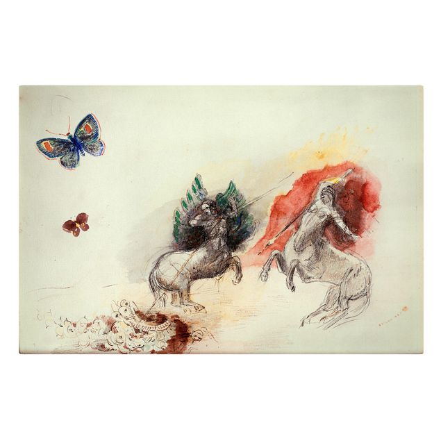 Tableau moderne Odilon Redon - Bataille des Centaures