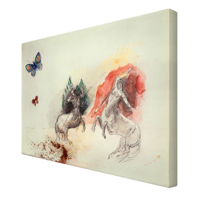 Tableau animaux Odilon Redon - Bataille des Centaures