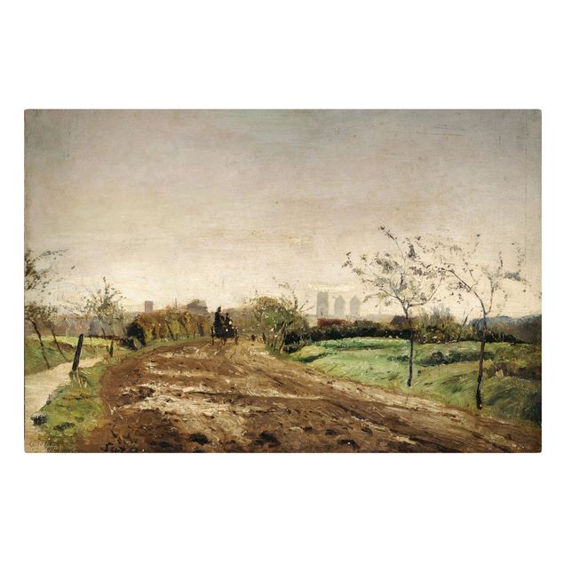 Tableau deco nature Otto Modersohn - Paysage matinal avec chariot près de Münster