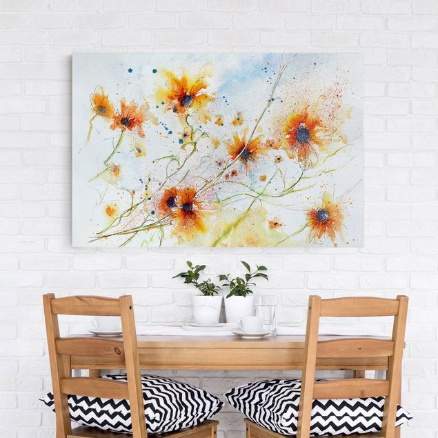 Tableau coquelicot Painted Flowers