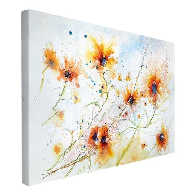 Toile tournesol Painted Flowers