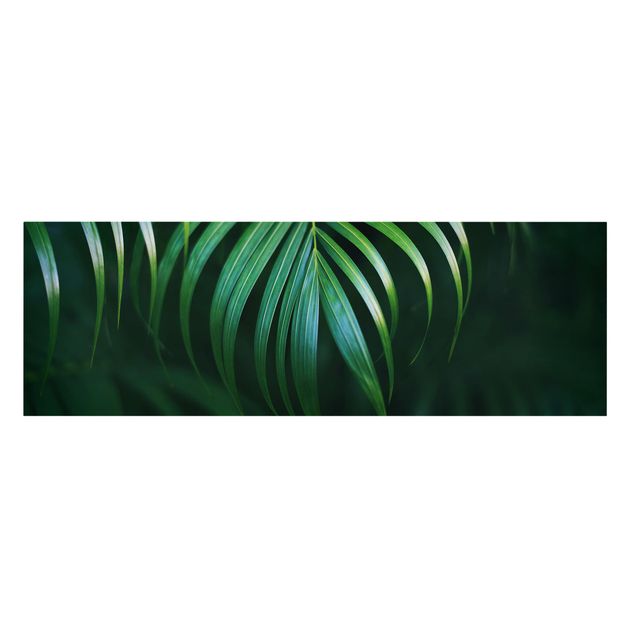 Tableau vert Feuilles de palmier