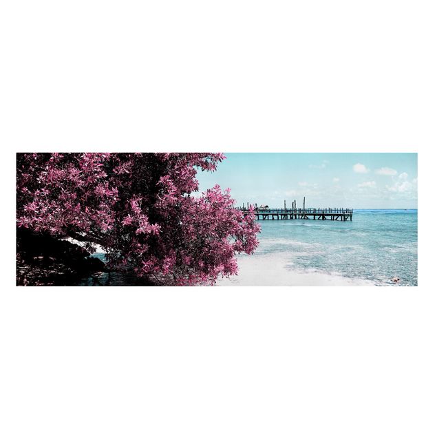 Tableau bord de mer Paradise Beach Isla Mujeres