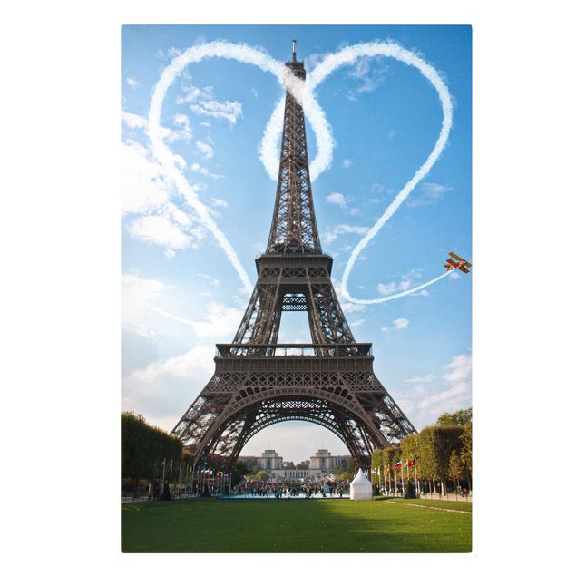 Tableau ville du monde Paris - Ville de l'amour