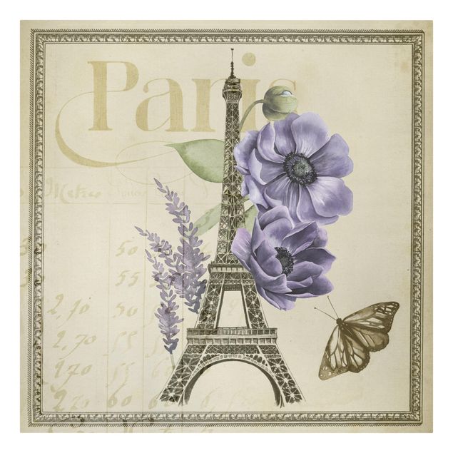 tableaux floraux Collage de Paris Tour Eiffel