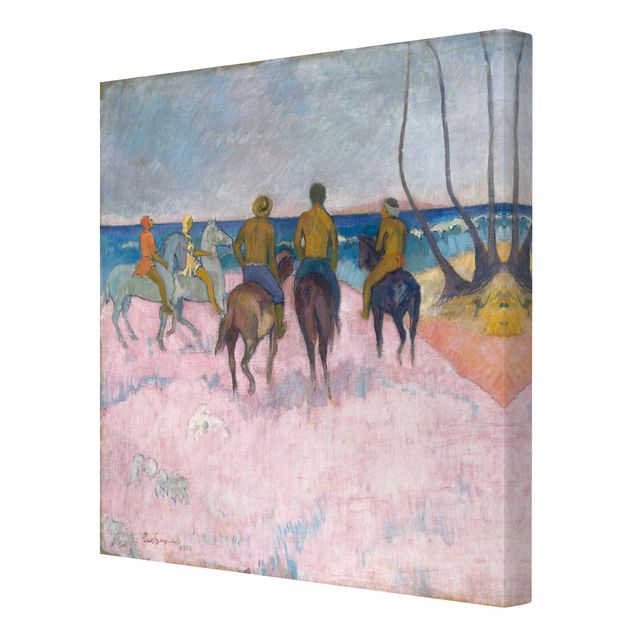 Tableaux portraits Paul Gauguin - Cavaliers sur la plage