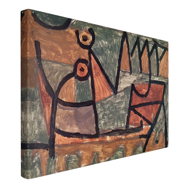 Tableaux abstraits Paul Klee - Voyage en bateau sinistre