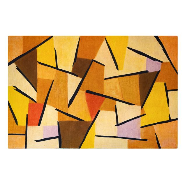 Reproduction tableau impression sur toile Paul Klee - Combat harmonisé
