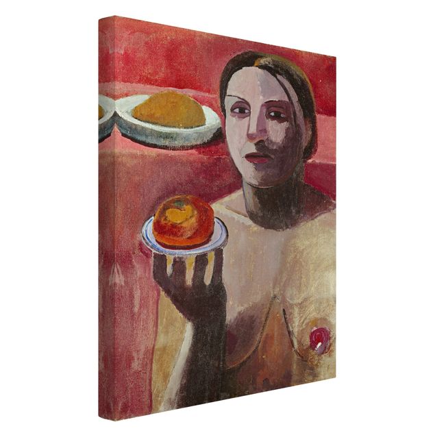 Tableau moderne Paula Modersohn-Becker - Femme italienne semi-nue avec assiette