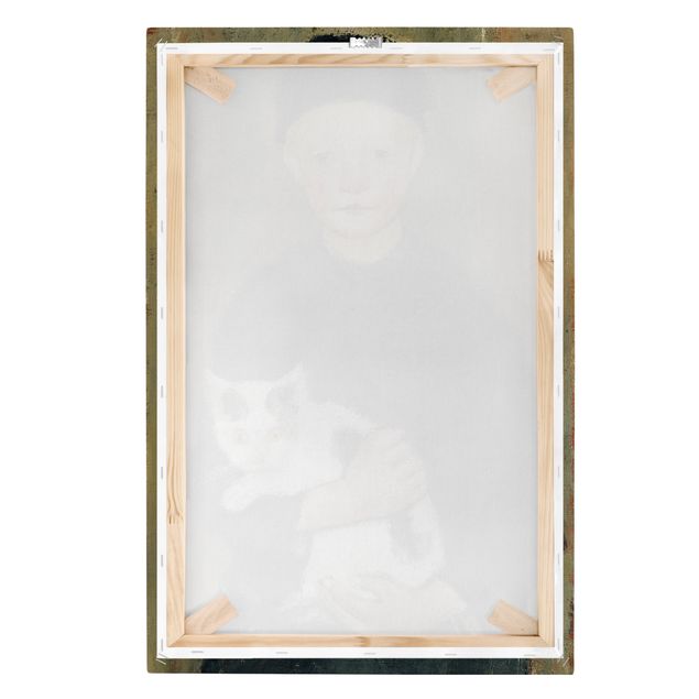 Tableaux portraits Paula Modersohn-Becker - Garçon avec chat