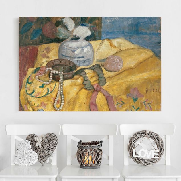 Déco murale cuisine Paula Modersohn-Becker - Nature morte avec un collier de perles