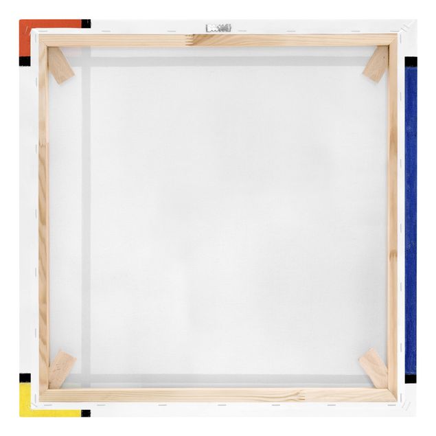 Tableau bleu Piet Mondrian - Composition III avec rouge, jaune et bleu