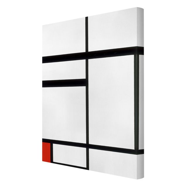 Tableau reproduction Piet Mondrian - Composition avec rouge, noir et blanc
