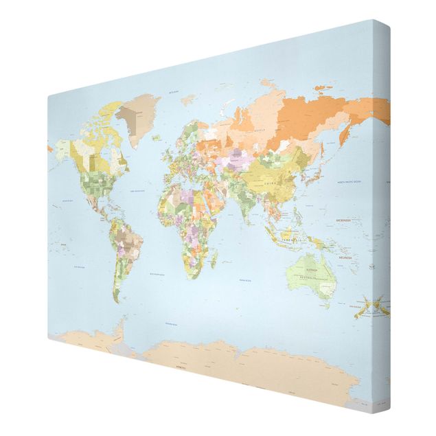 Tableaux muraux Carte politique du monde