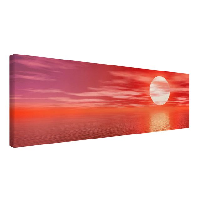 Tableaux mer Red Sunset