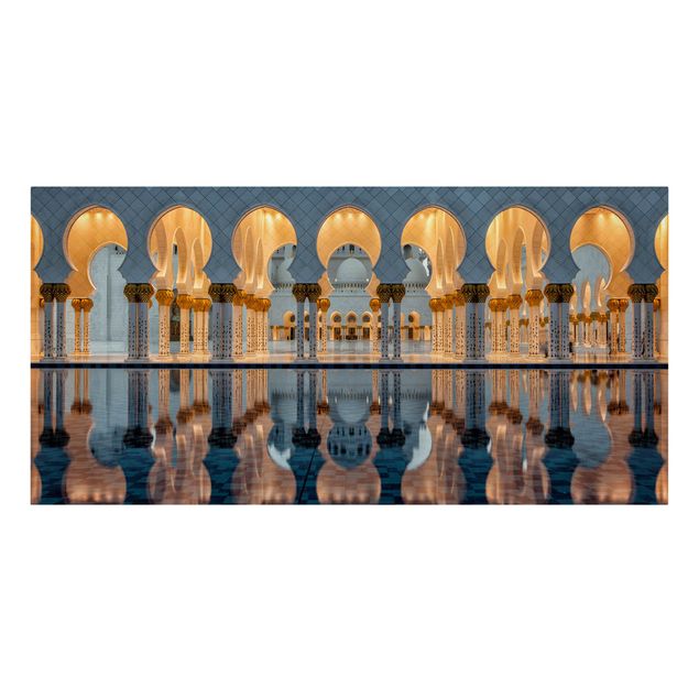 Tableaux orange Reflets dans la mosquée