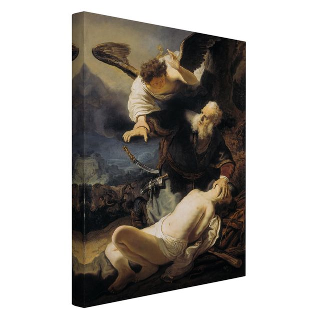 Décoration artistique Rembrandt van Rijn - L'ange empêchant le sacrifice d'Isaac