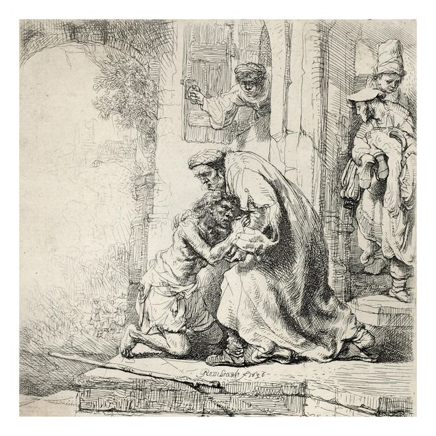 Tableau portraits Rembrandt van Rijn - Le retour du fils prodigue