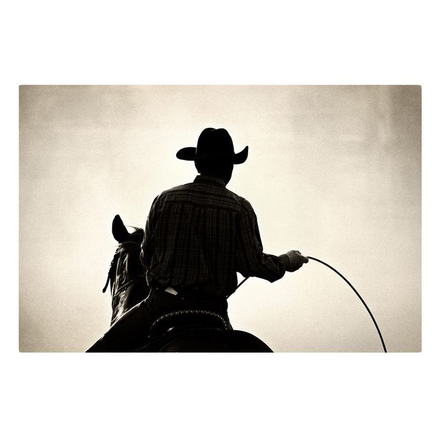 Tableaux portraits Cowboy à cheval