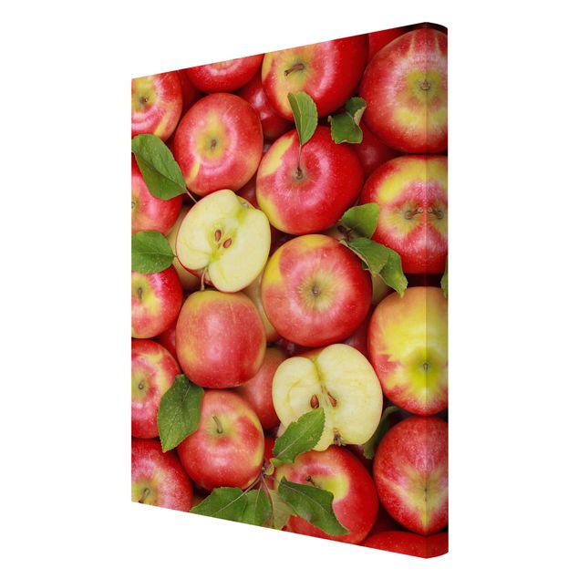 Tableaux rouges Pommes juteuses