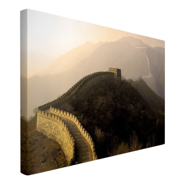 Toile montagne Lever de soleil sur la muraille de Chine