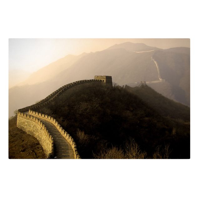 Tableaux modernes Lever de soleil sur la muraille de Chine