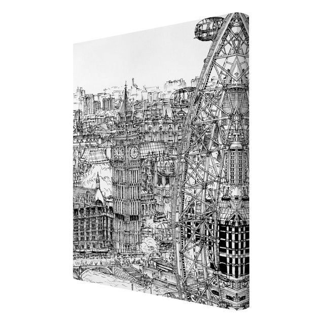 Tableaux modernes Étude de ville - London Eye