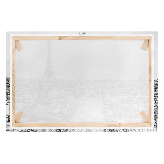 Tableaux noir et blanc Étude de la ville - Paris