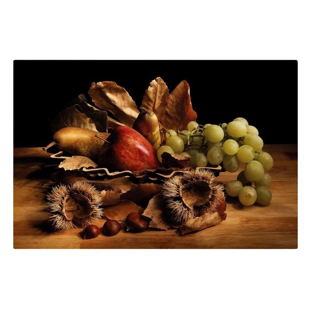 Tableaux sur toile avec légumes et fruit Nature morte en automne