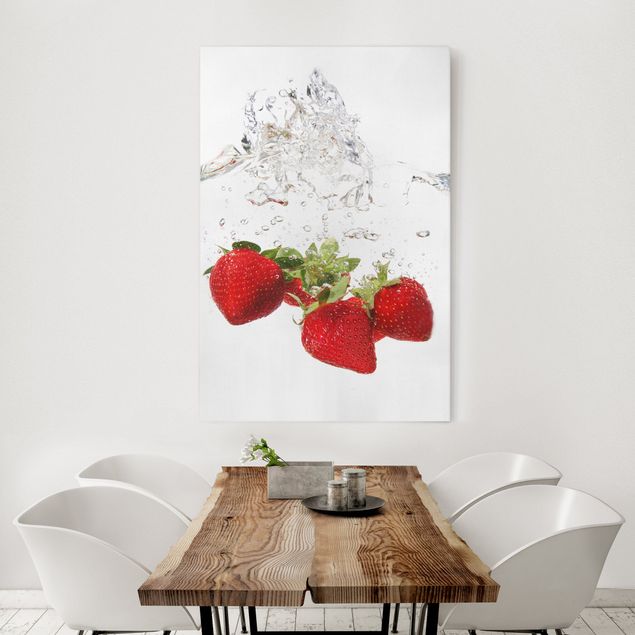 tableaux floraux Eau aux fraises