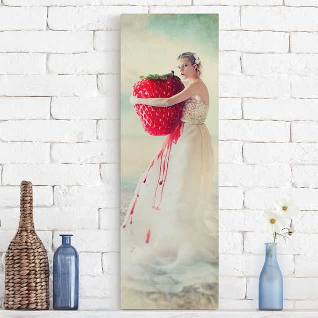 Tableau moderne Princesse aux fraises