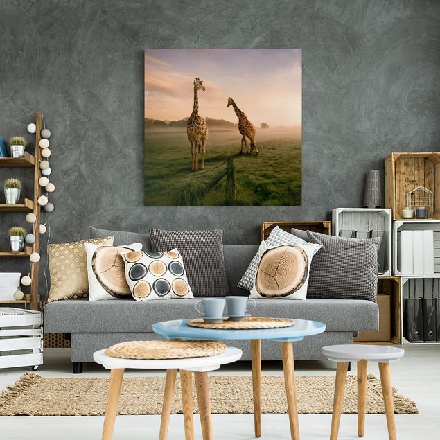 Tableaux paysage Surreal Giraffes
