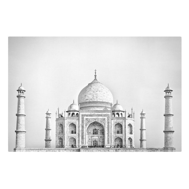 Tableau gris Taj Mahal en gris