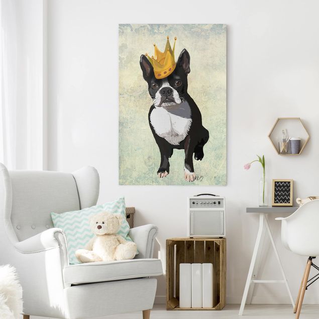Toile chien Portrait d'animal - Roi des Terriers