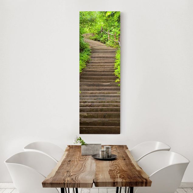 Tableau paysage Stairs In The Woods