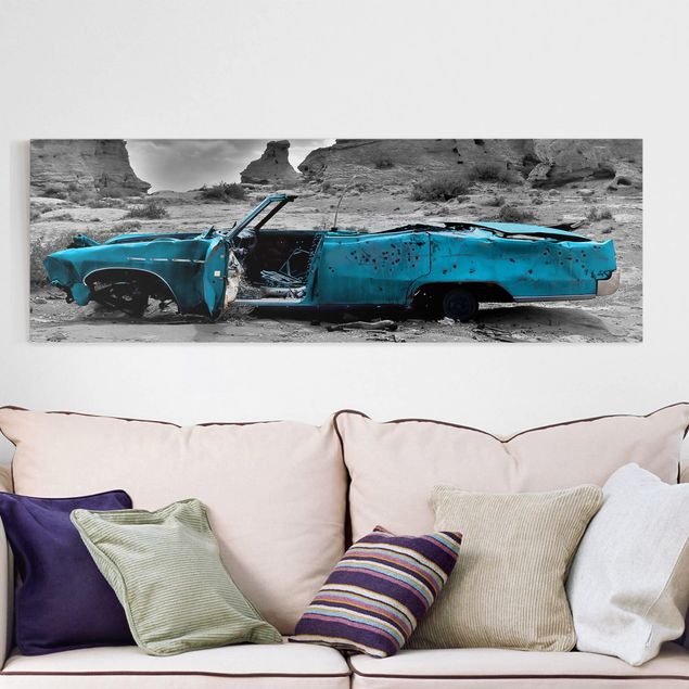 Tableau paysages Turquoise Cadillac