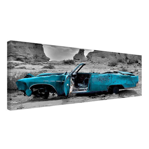 Tableaux moderne Turquoise Cadillac