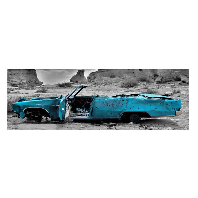 Tableau deco nature Turquoise Cadillac
