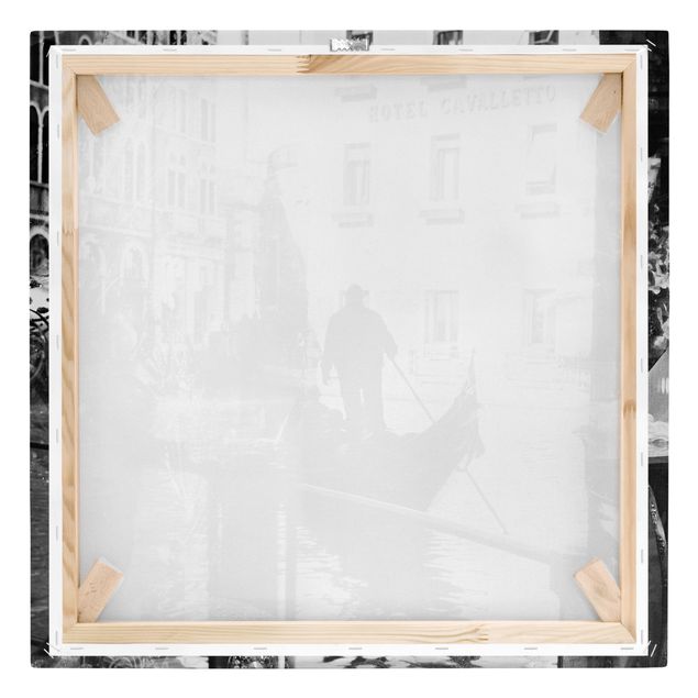 Tableaux noir et blanc Réflexions de Venise