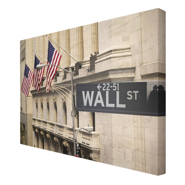 Tableau toile ville Wall Street