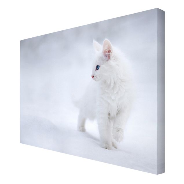 Toile animaux Blanc comme neige
